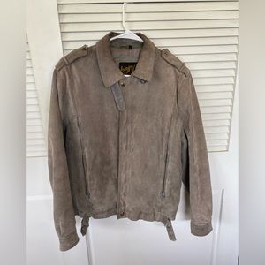 Vintage leather biker jacket from leathers by Jeffrey